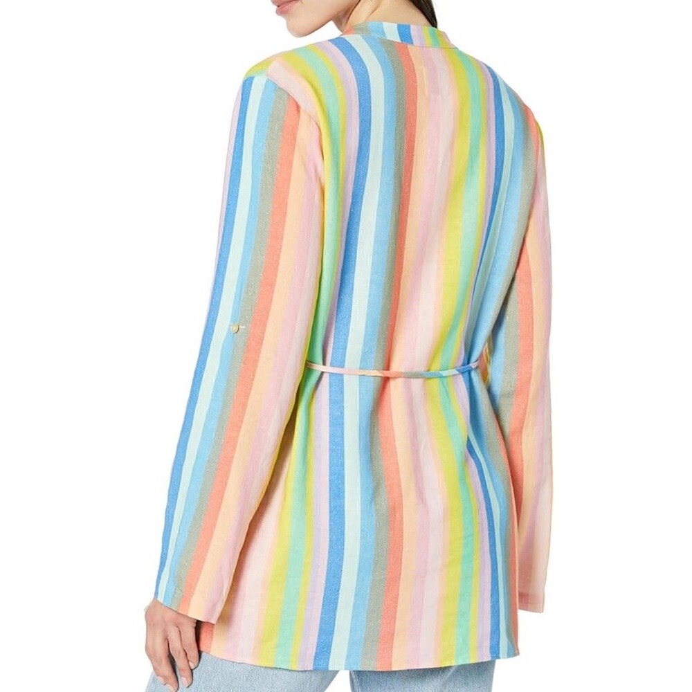 GAP Maternity Multi-Colored Button-Up Long Sleeve… - image 2